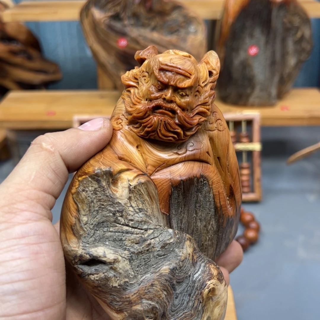 ****心木崖柏木摆件手把件