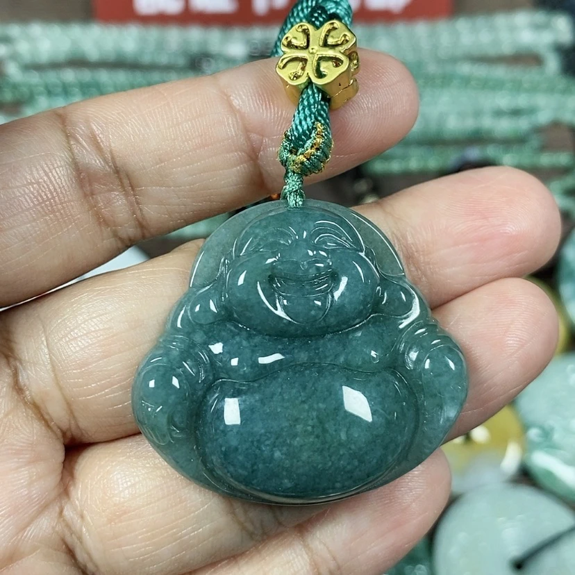 【闪购商品】翡翠颈饰未镶嵌玉吊坠翡翠玉大肚笑佛