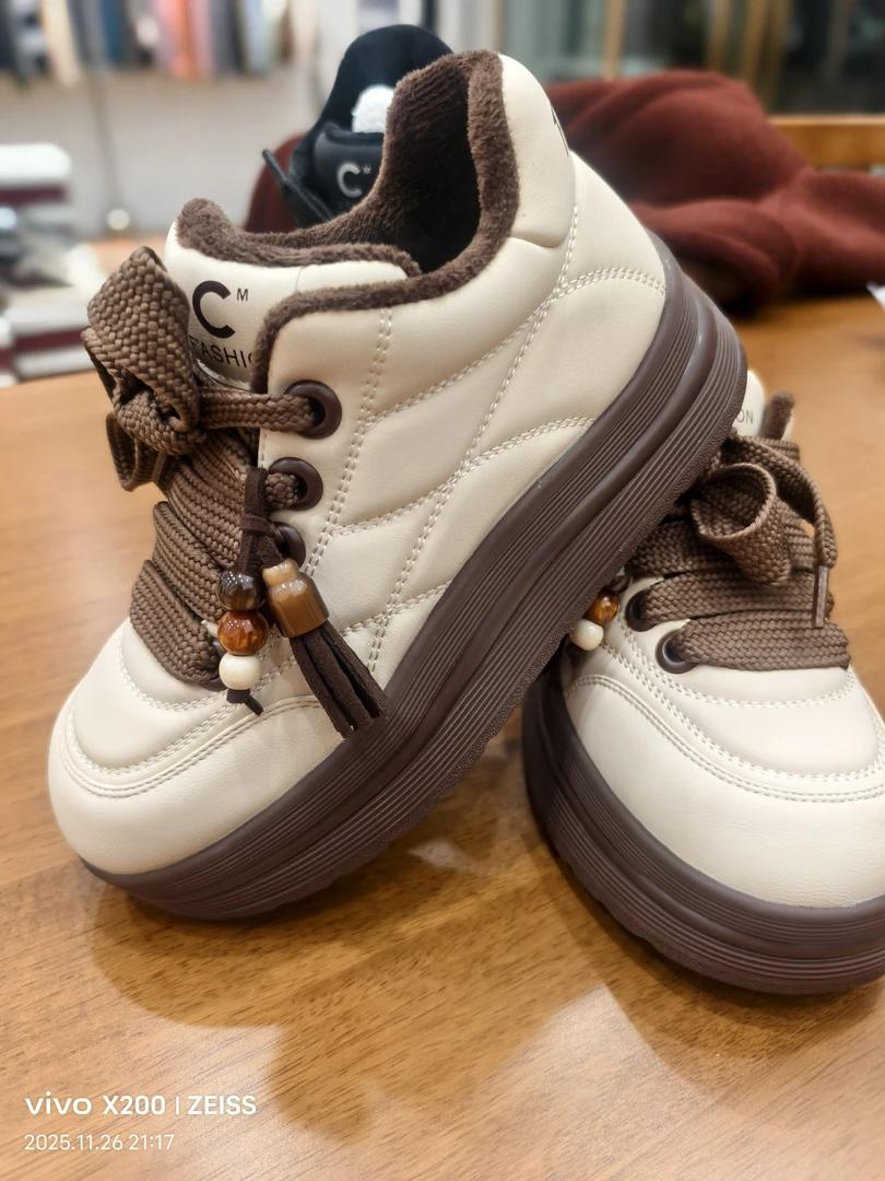 冬季加绒保暖休闲面包鞋轻便舒适