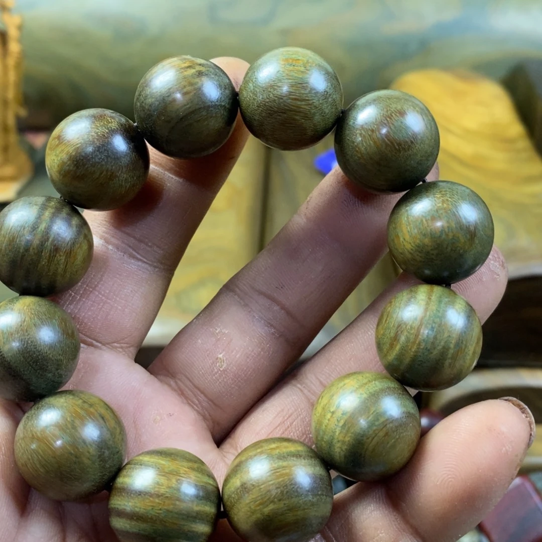 陶瓷绿檀木制工艺品20