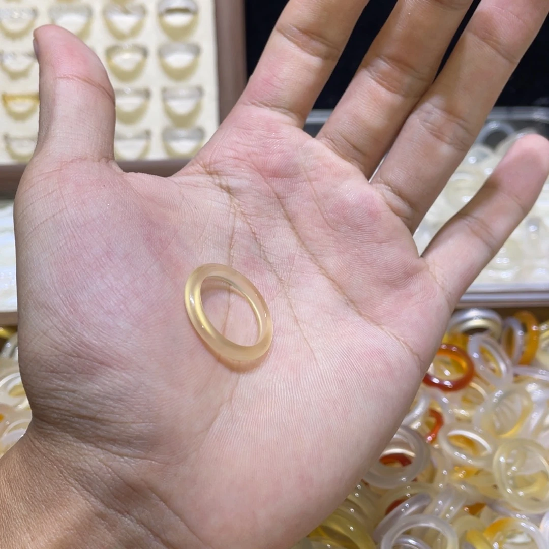 玛瑙/玉髓合金戒指5号港18.5