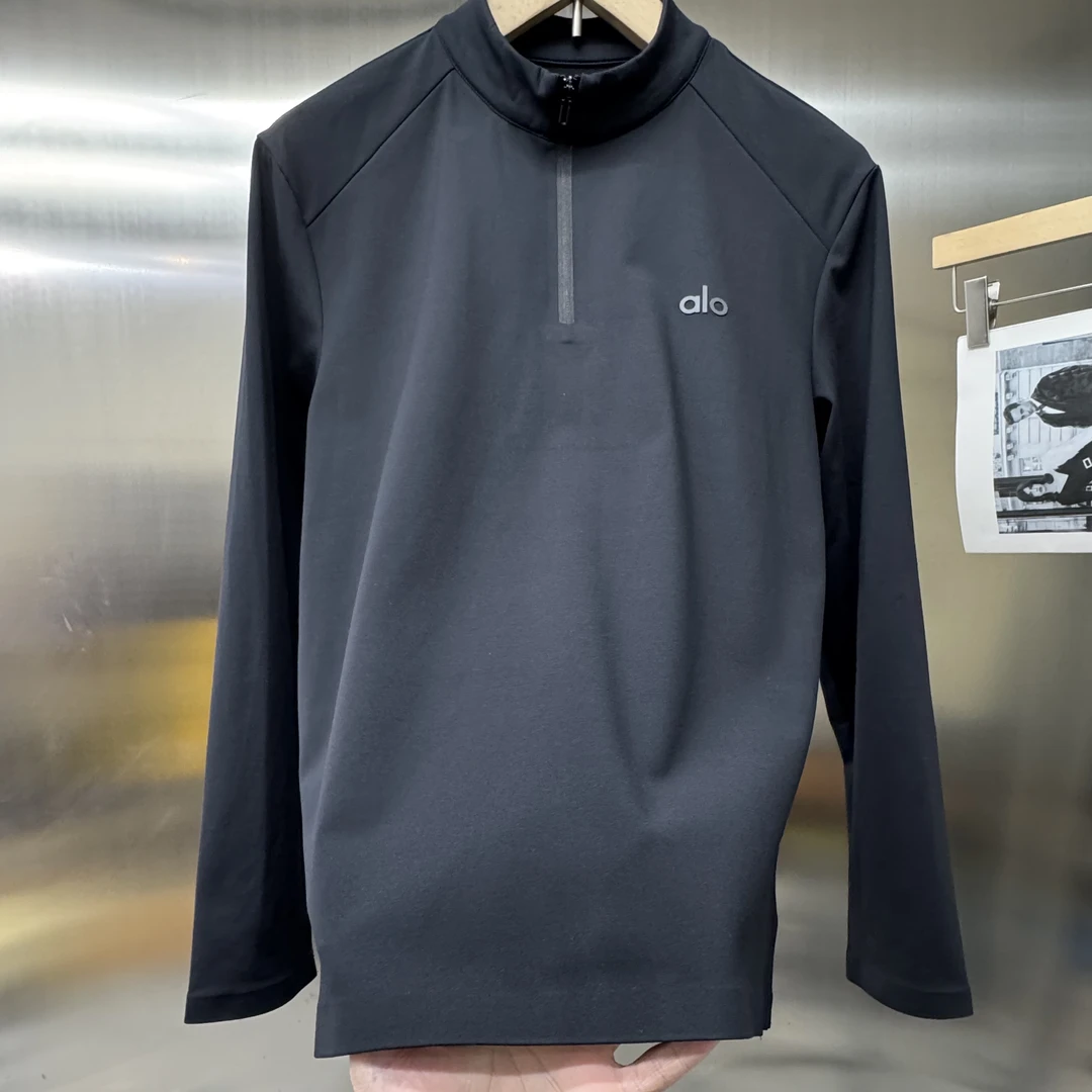 新款男士立领百搭磨毛运动户外休闲T恤