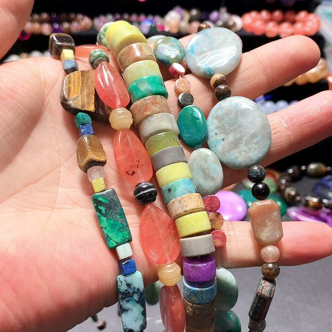 未镶嵌手链玛瑙/玉髓五条W9