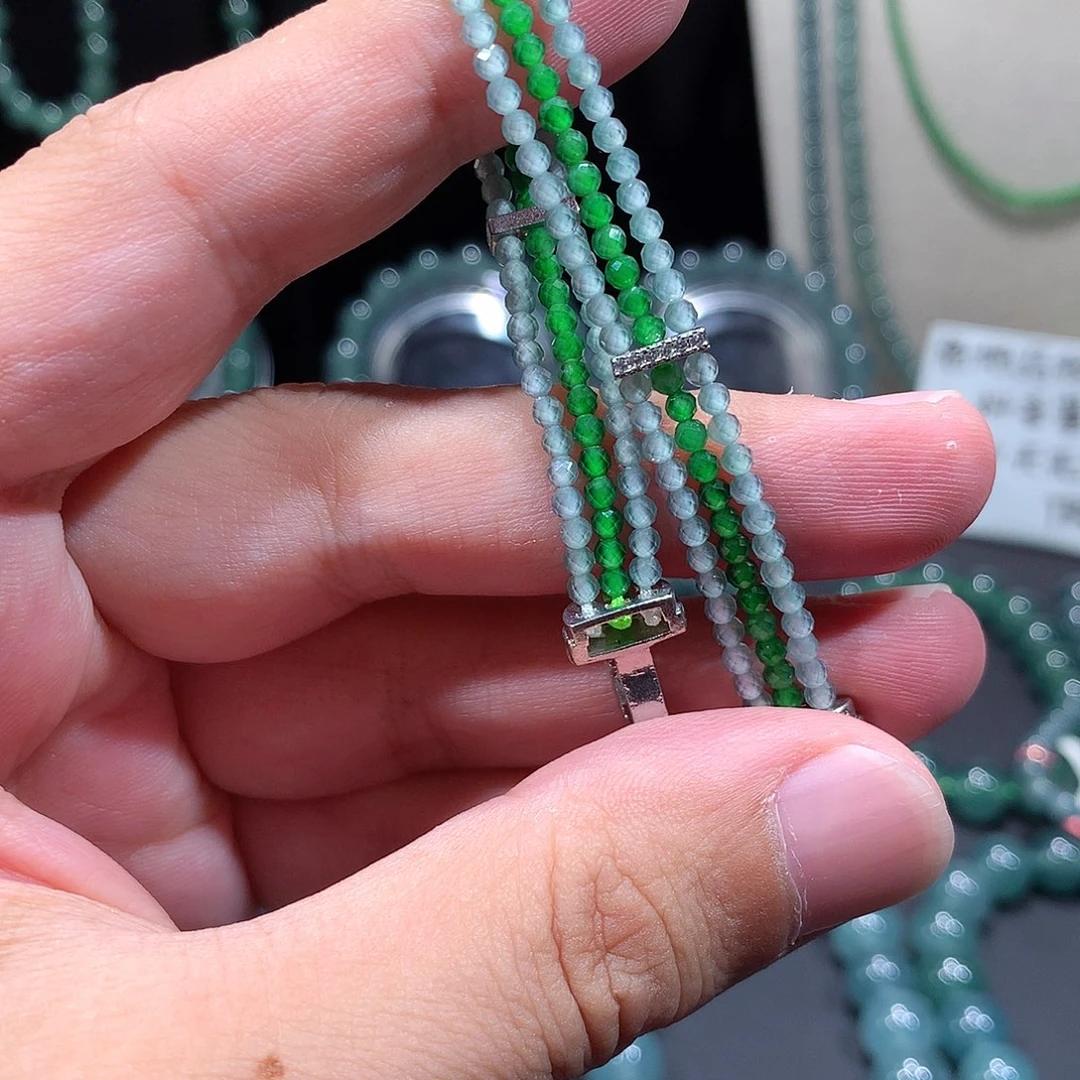 未镶嵌手串翡翠天然a货翡翠手串2.5