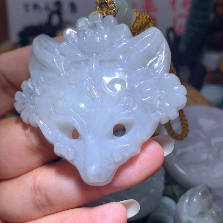 翡翠未镶嵌颈饰保真天然A货翡翠