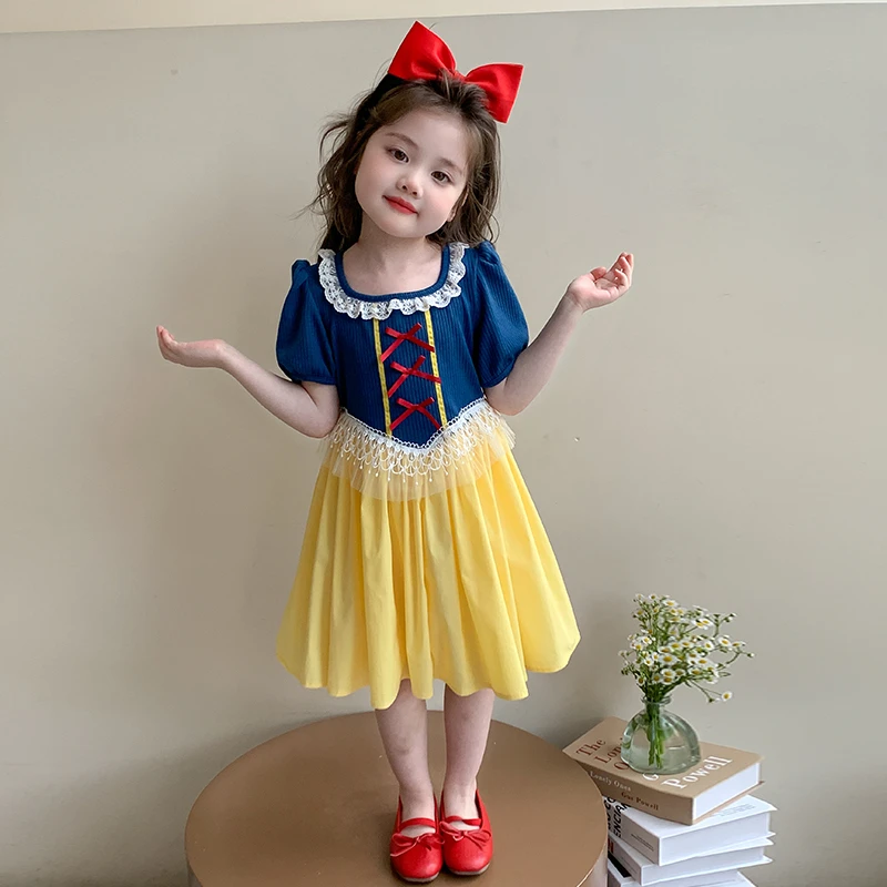 女童连衣裙夏季2025新款小童超好看女宝宝白雪公主儿童夏装裙子