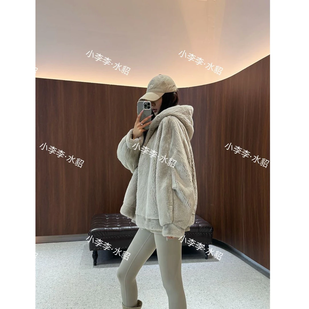 LiLi•小李李/进口紫金短二冬季水貂中长款水貂外套-25072