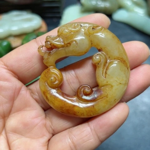 吊坠白玉菩提把件