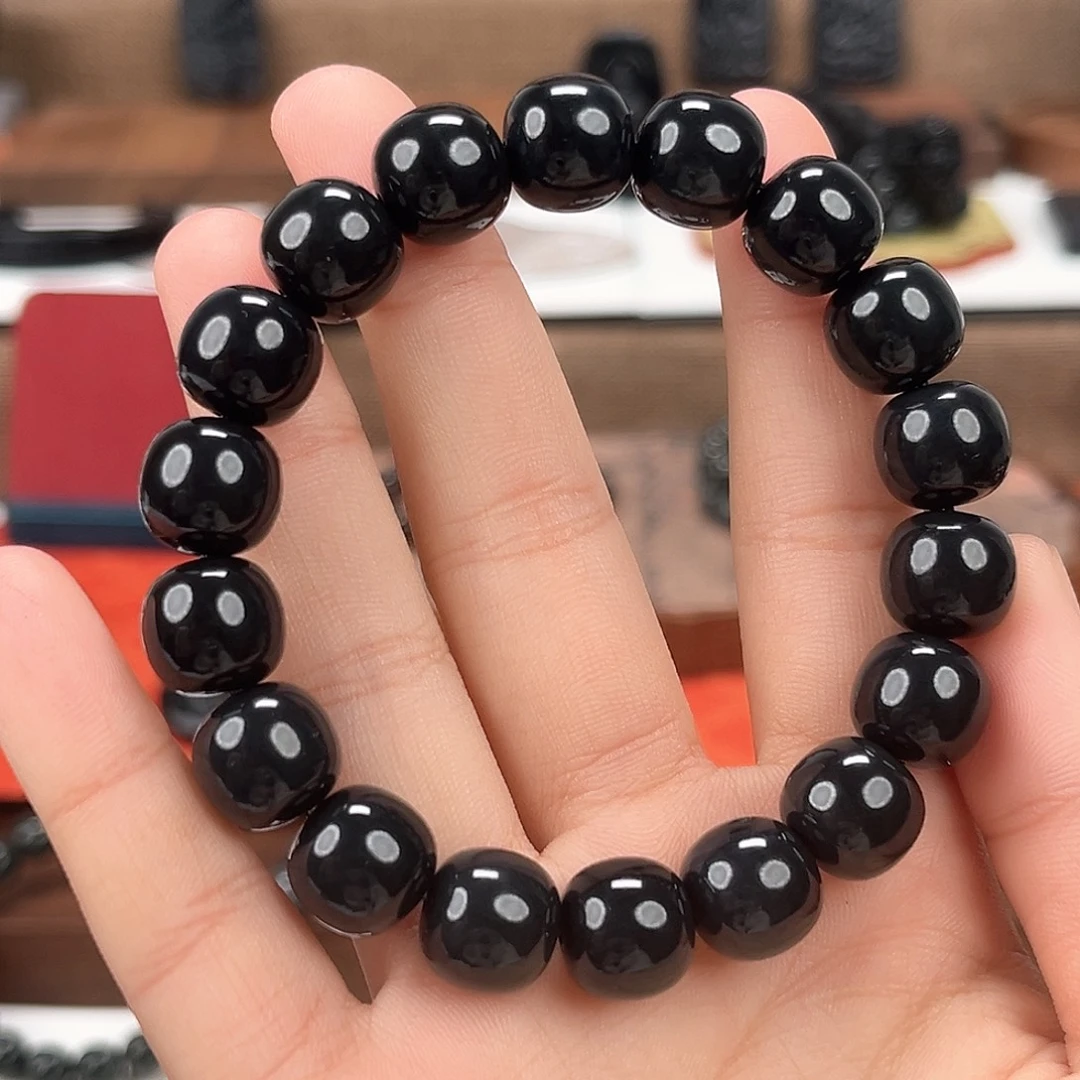 和田玉未镶嵌手串卡12精工老型珠手串