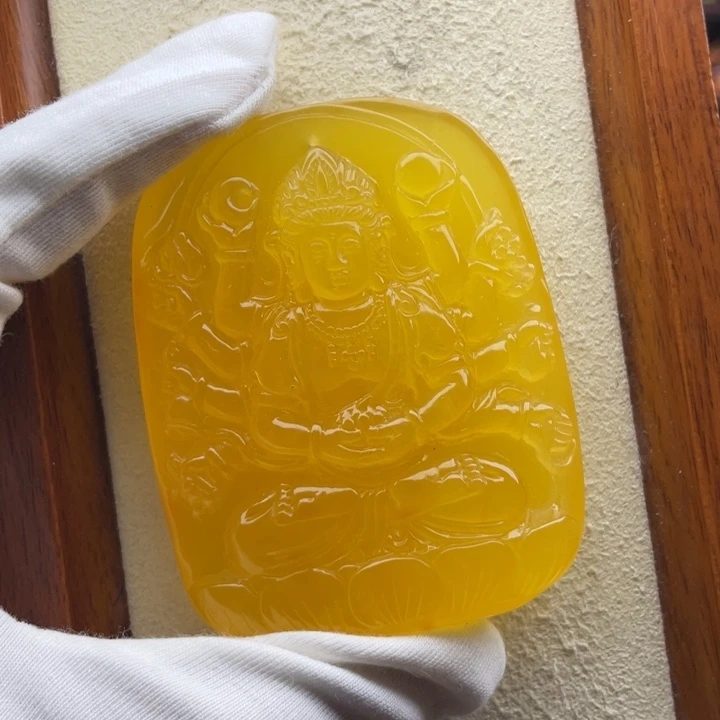 琥珀未镶嵌颈饰天然琥珀蜜蜡