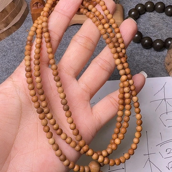 手串/手链檀香木老山檀香老料0.4/216圆珠