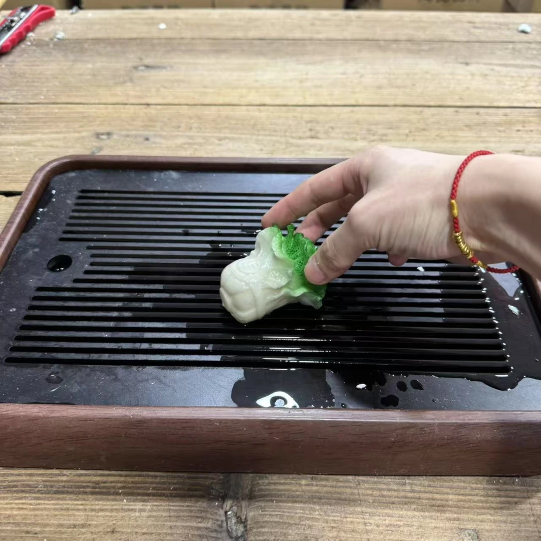 【闪购商品】白菜变色茶宠茶道摆件