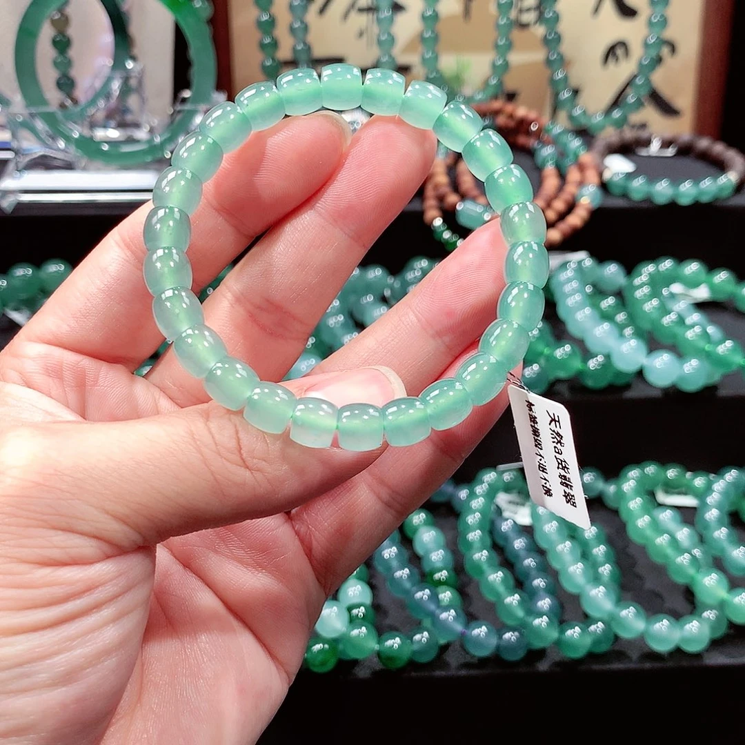 翡翠未镶嵌手链卡8