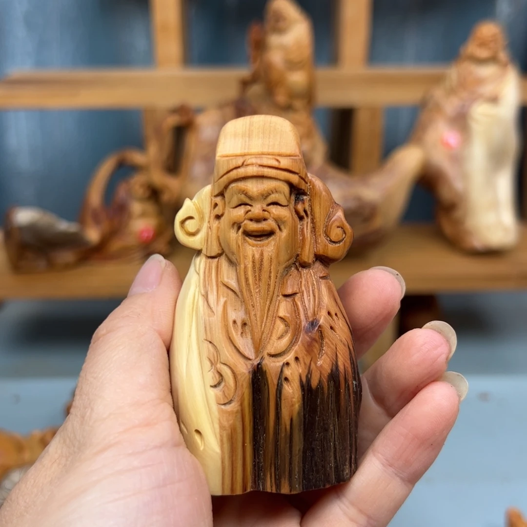 柏木崖柏木摆件手把件，