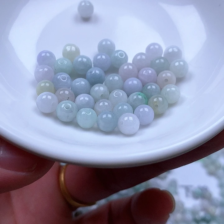 翡翠散珠翡翠翡翠卡5.8。220颗40元