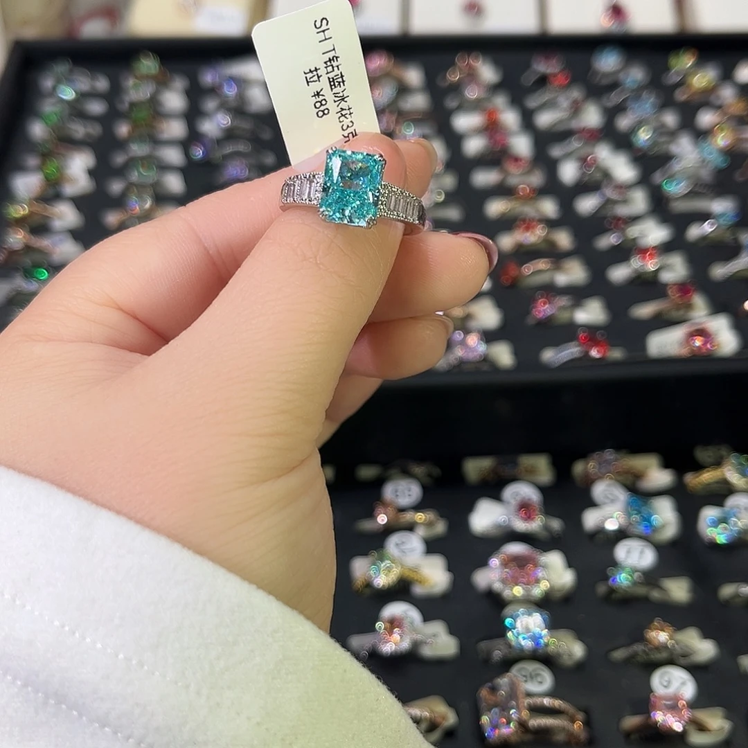 莫桑石非金属SH T钻帕蓝冰花五卡-14