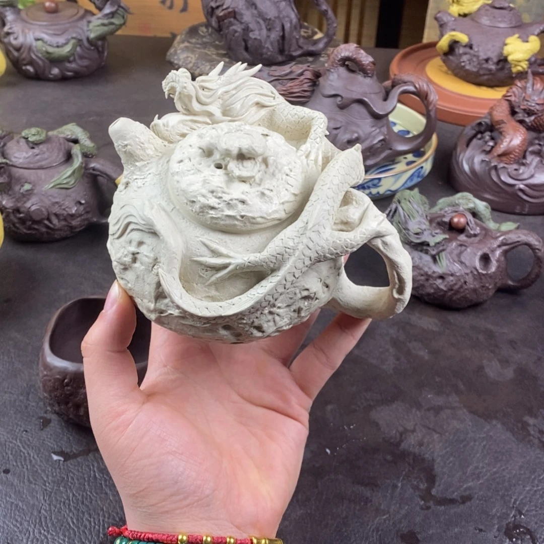 大***球茶壶紫砂紫砂 龙壶
