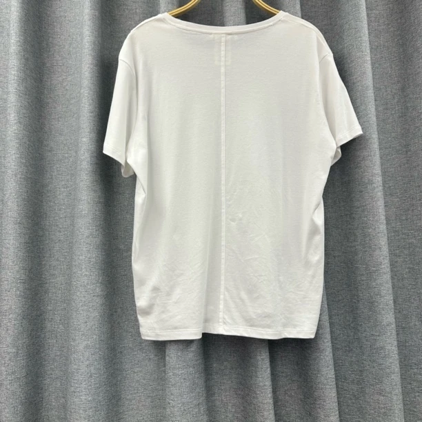 短袖T恤休闲圆领休闲风常规拼接纯色春夏简约黑色