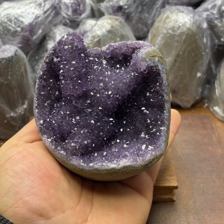 紫晶摆件未镶嵌紫晶