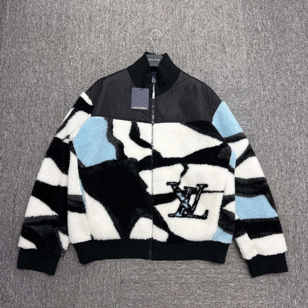 louis vuitton lv 滑雪系列拼接泰迪夹克/xxl码/全新带吊/12407