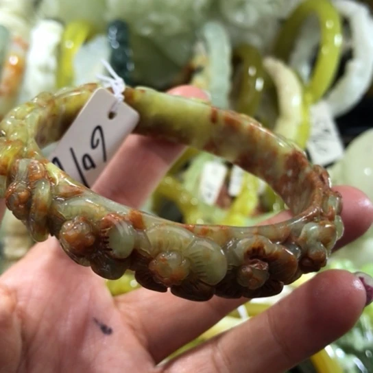 岫玉未镶嵌手镯60.61