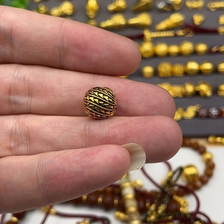 0***5足银玻璃凯旋珠10mm黑金