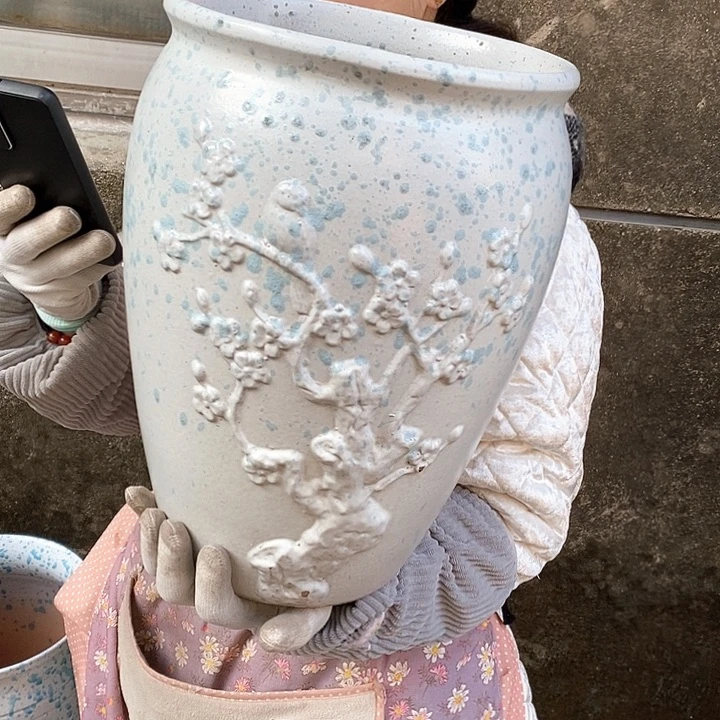 紫砂花盆正品口25高35