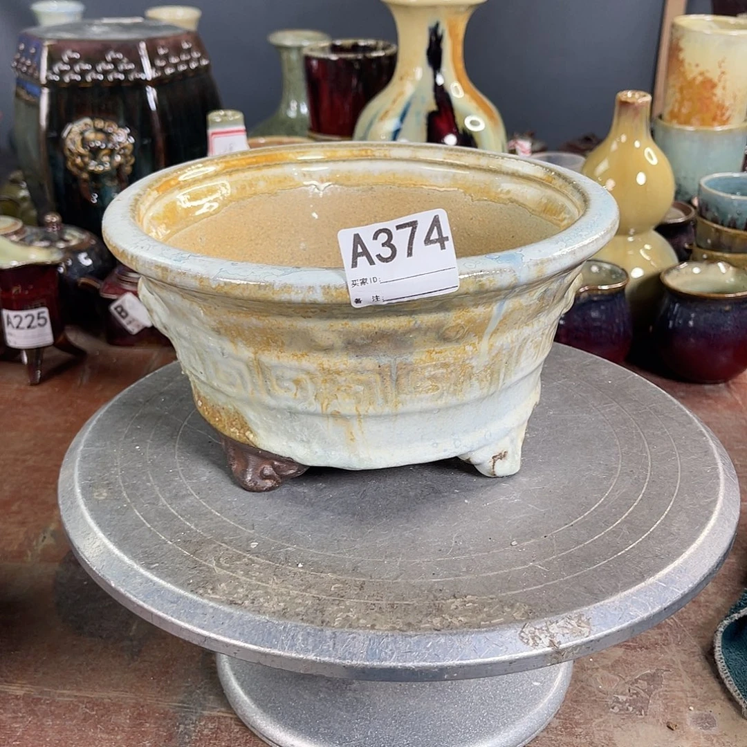困***睡紫砂花盆374瑕疵品