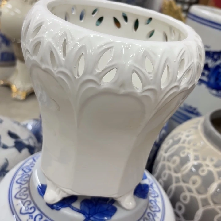 微瑕青花瓷器值得购买12厘米