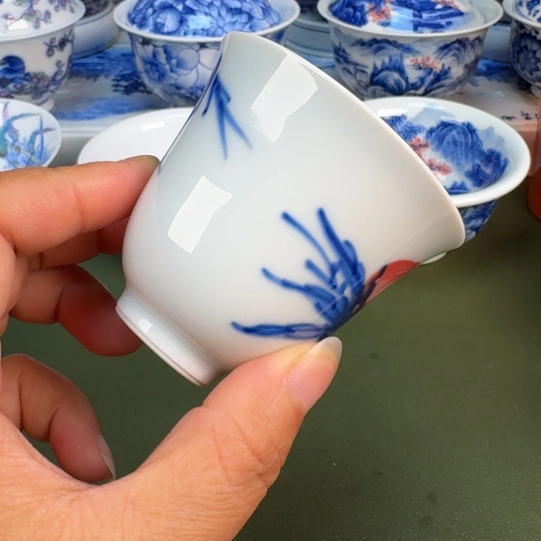 景德镇纯手绘茶具圆圆245
