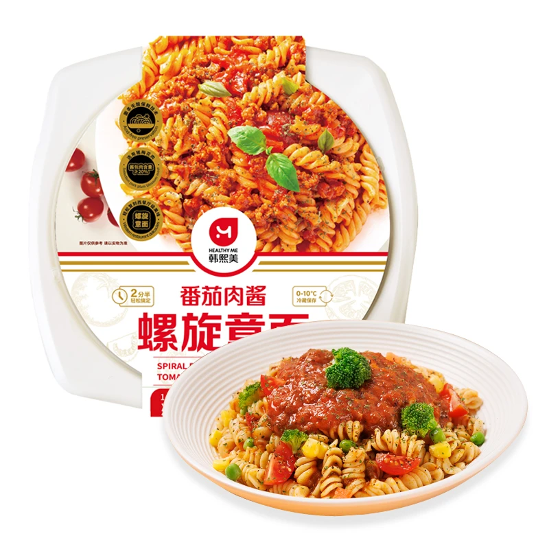 【达人专享】韩熙美番茄肉酱螺旋奶油芝士通心粉速食意面料理