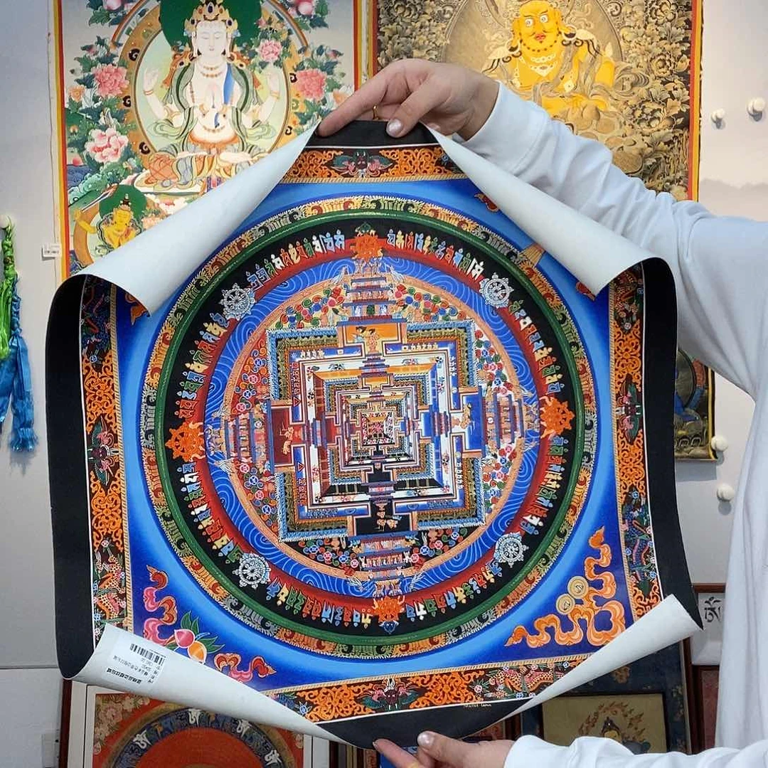 卷轴画纯手绘唐卡坦诚50厘米左右