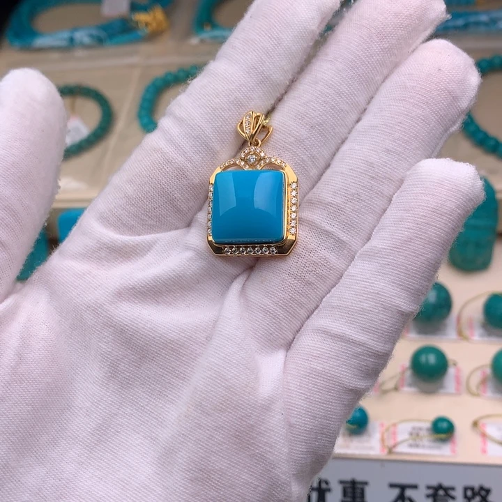 未镶嵌绿松石珠宝奇石