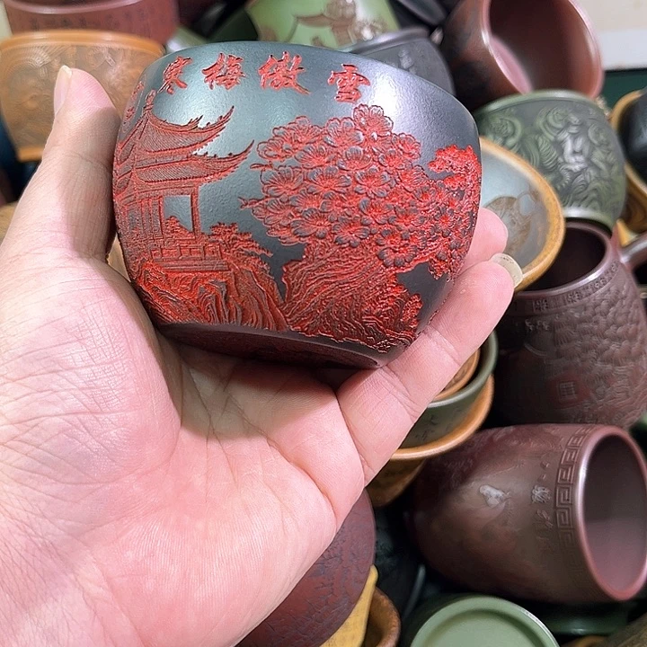 茶杯紫砂全手工紫砂主人杯
