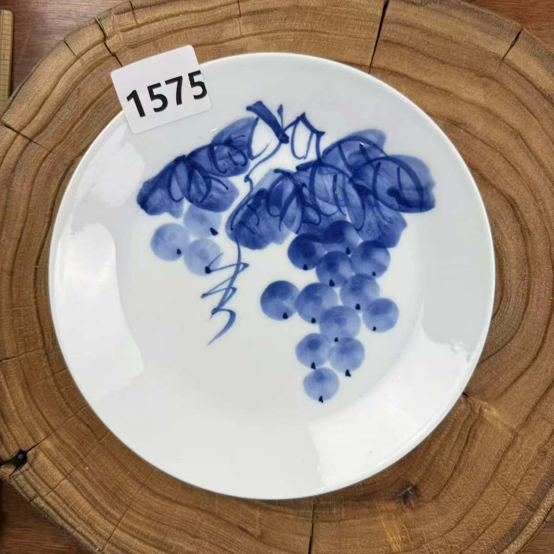 景德镇手绘釉中彩（食品级)平盘1575盘子