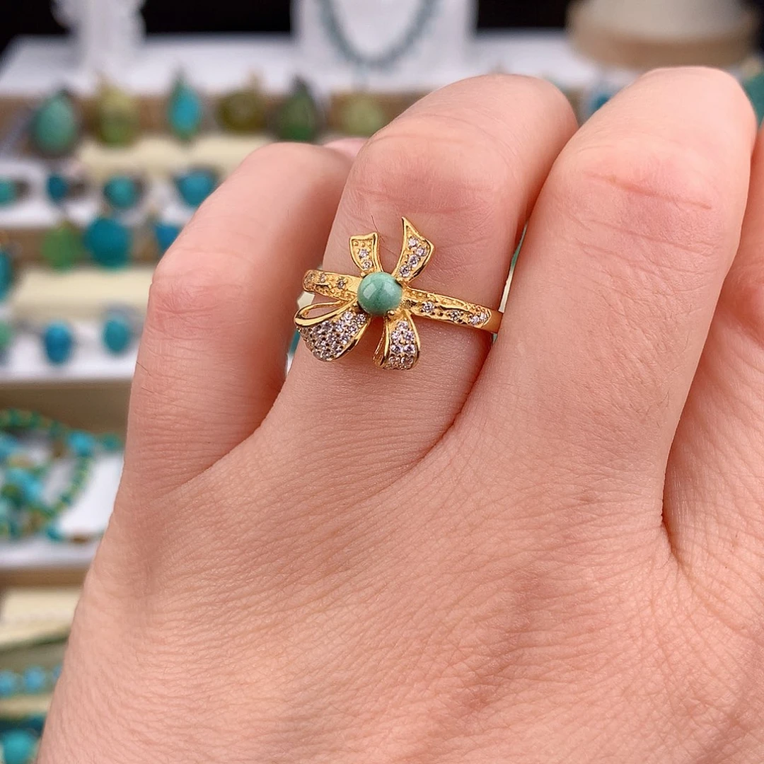 绿松石未镶嵌戒指