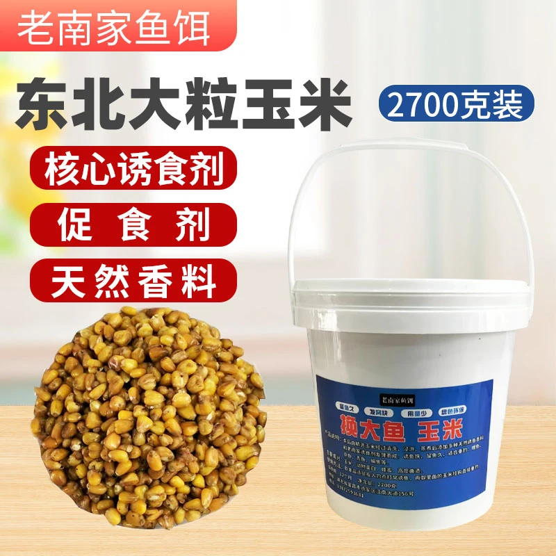 发酵玉米野钓黑坑钓鲤鱼青鱼草鱼鳊鱼翘嘴窝料桶装