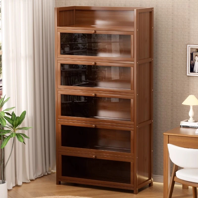 书架大容量学生落地置物架简易多功能收纳储物架卧室客厅家用书柜