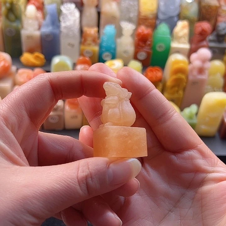 云南石印石手工定制2.1厘米，老鼠，包刻字