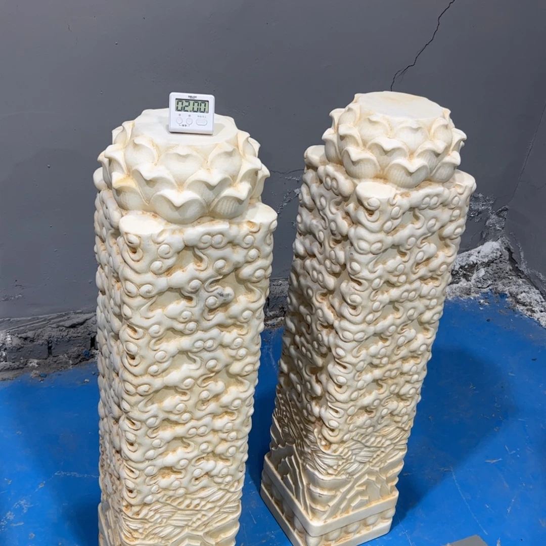 汉白玉祥云柱不包邮