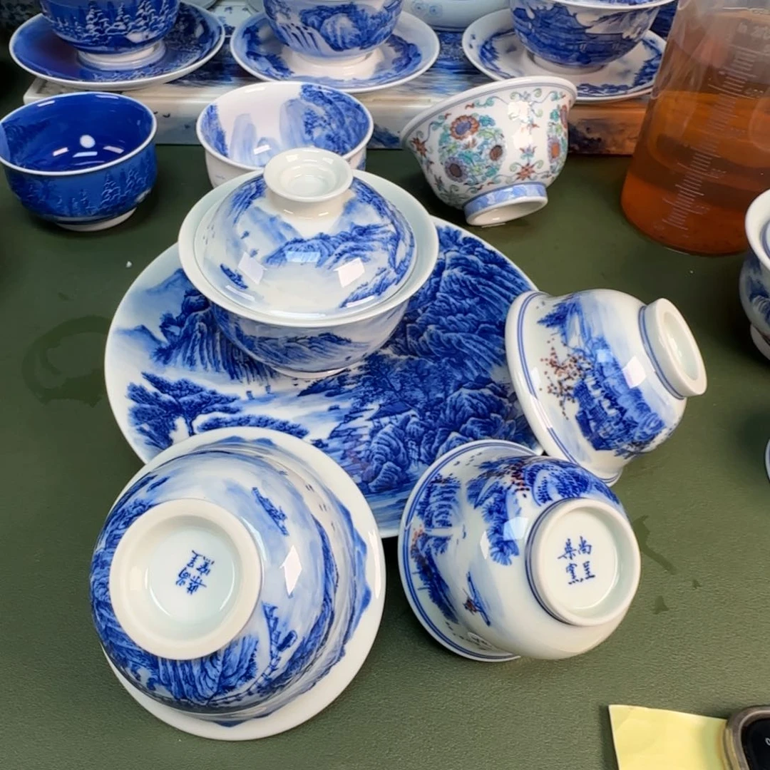 景德镇纯手绘茶具圆圆299