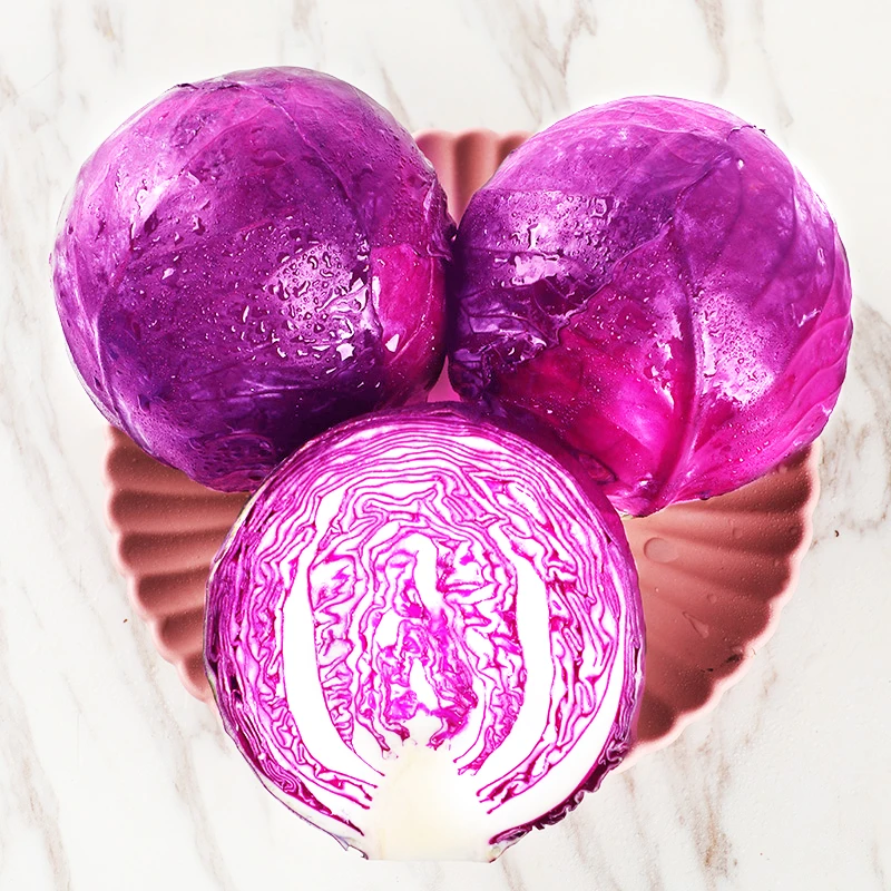山东新鲜紫甘蓝现采现发可做沙拉的健康蔬菜包邮寿光产地直发