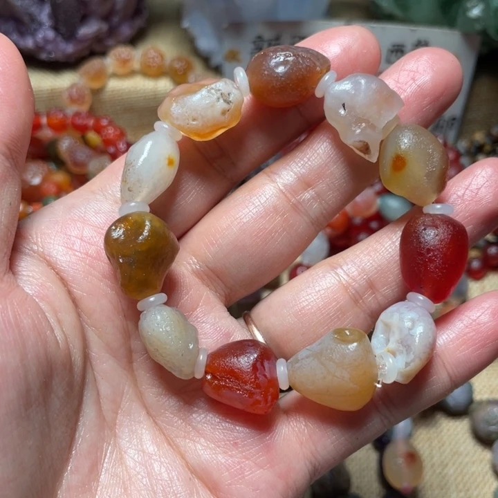 玛瑙/玉髓未镶嵌手链