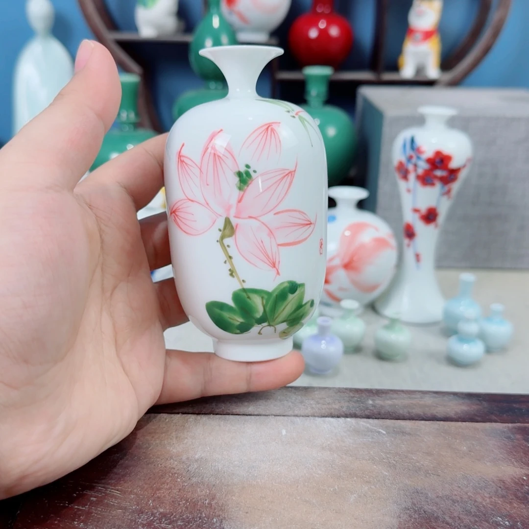 陶瓷手工小花器摆件