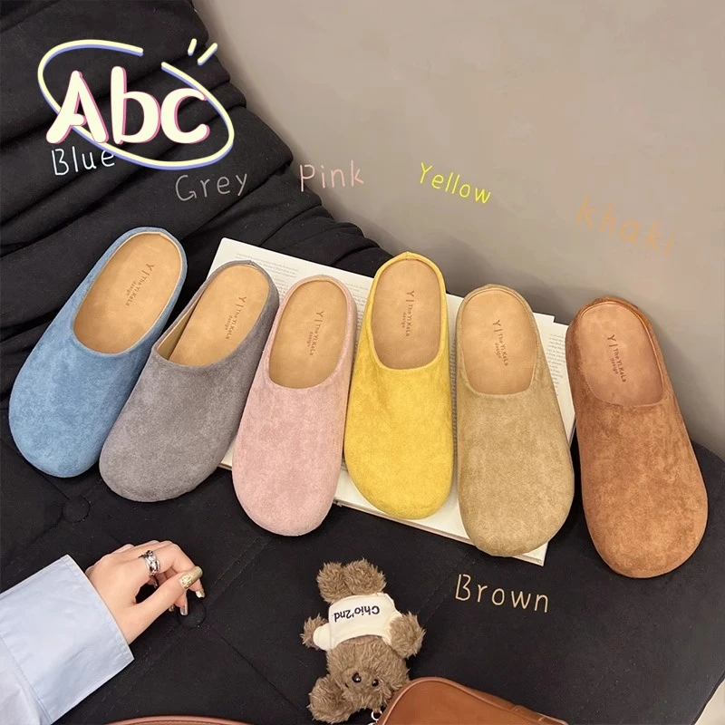 多巴胺厚底勃肯鞋女款2025春夏新款休闲半拖一脚蹬懒人包头凉拖鞋