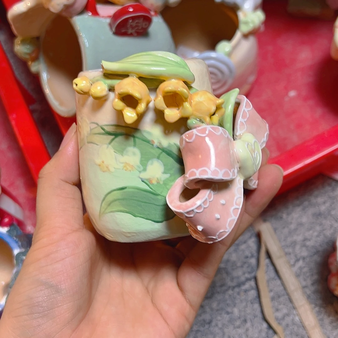 清仓老梧家的手工多肉花盆