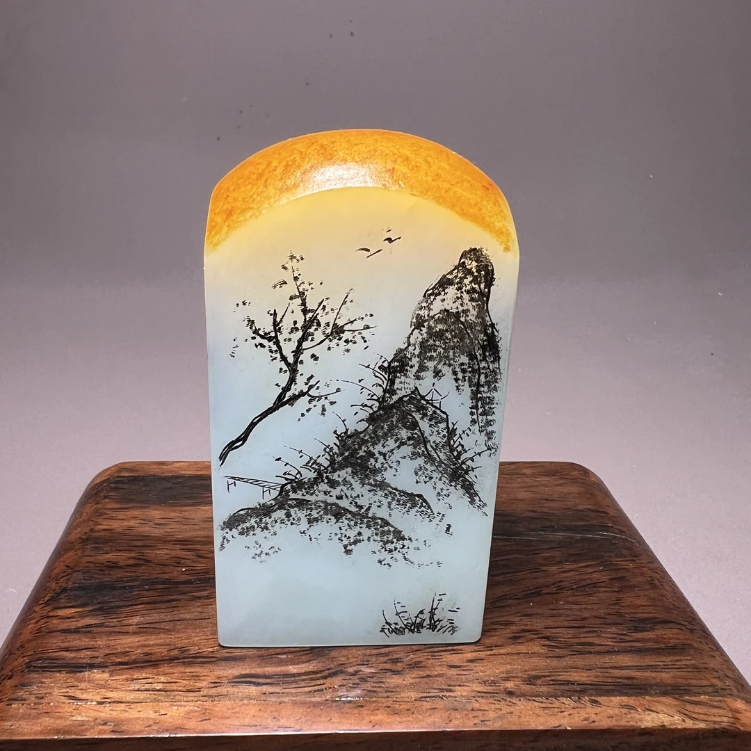 D915海川拍卖和田玉印章