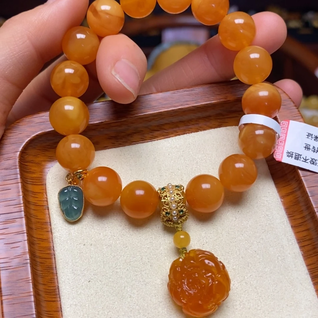 【闪购商品】蜜蜡手链未镶嵌手串