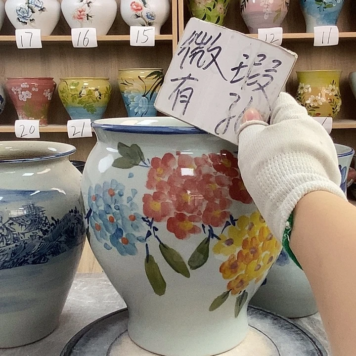 缸用****013xc景德镇陶瓷花盆