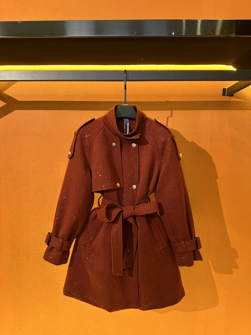 品牌DT-2024冬季新款时尚气质中长款外套R8880